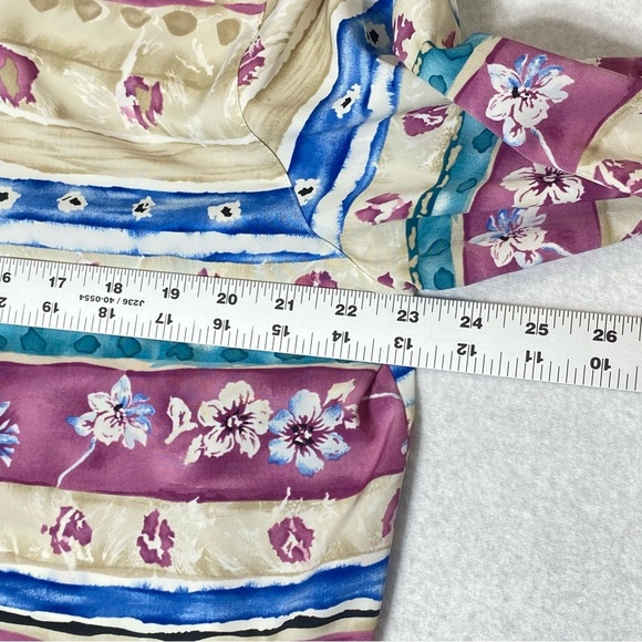 VTG ALFRED DUNNER Womens Plus 16 Multicolor Long Sleeve Collared Pullover Shirt - Picture 12 of 16